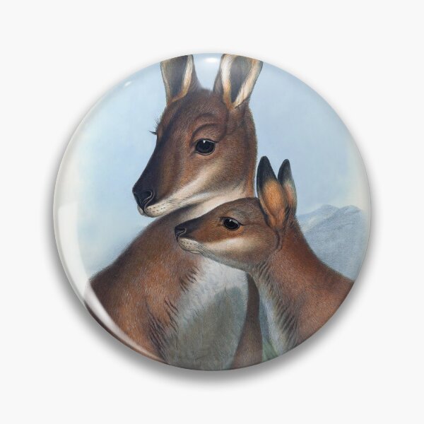 Item preview, Bennett's Wallaby With Her Joey designed and sold by TheCurators.