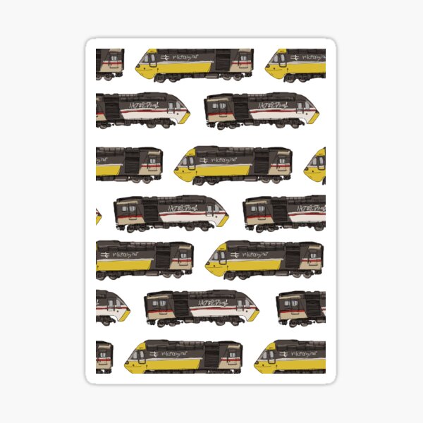 Intercity 125 train pattern Sticker