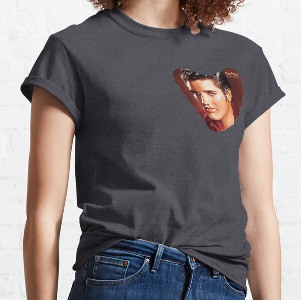 Elvis Presley Heart Black. Classic T-Shirt