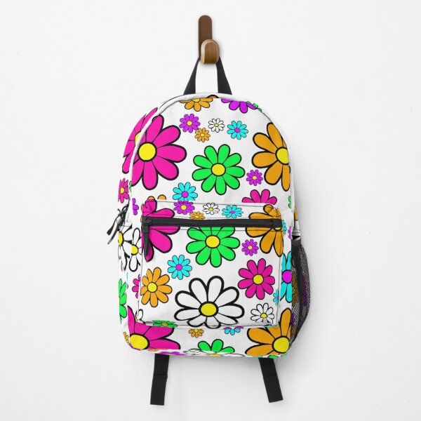 Item preview, Hippie Groovy Daisies Flowers Happy Flowers Pattern designed and sold by funnytshirtemp.