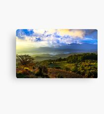 Sunset Valley: Mountains on the Mediterranean, Turkey Canvas Print
