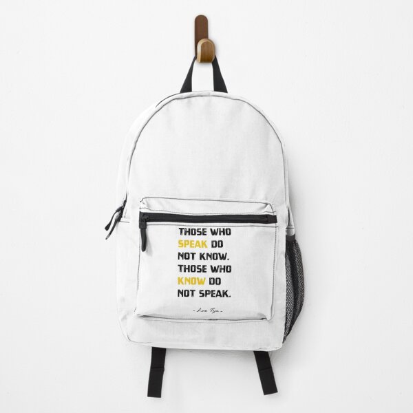 Item preview, "Those Who Know Do Not Speak" - Lao Tzu quote designed and sold by MnA-Designs.