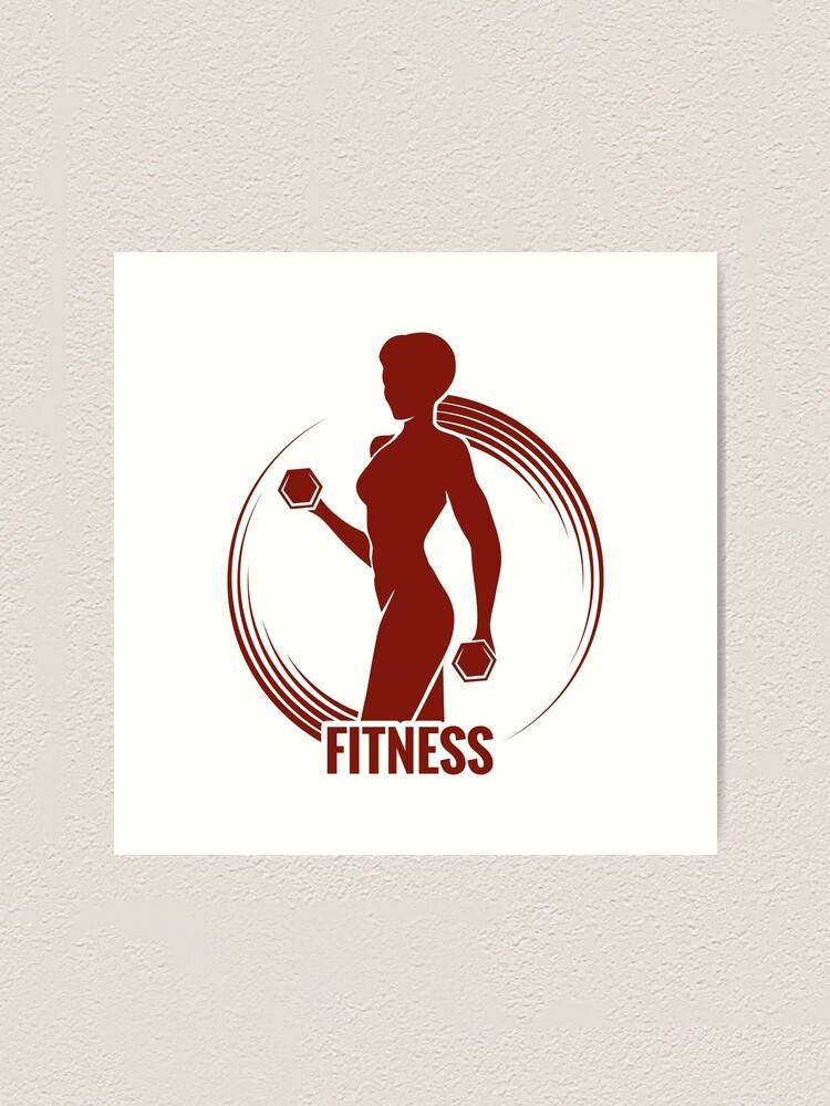 Download Fitness Logo Art Print By Devaleta Redbubble