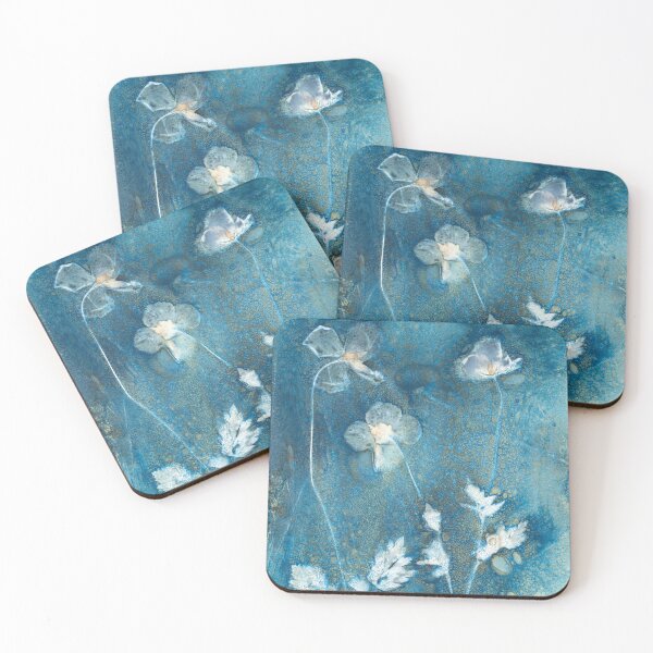 Item preview, Welsh Poppies Wet Cyanotype Botanical Print designed and sold by Jeni Harney.