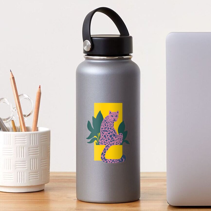 Tropical Pink Cheetah Sticker