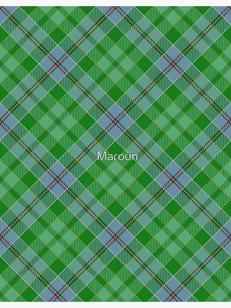 Green and blue plaid pattern by Maroun