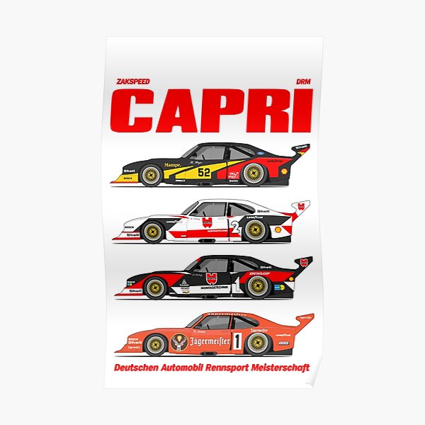 Zakspeed Ford Capri  Racer large Cutaway promo poster