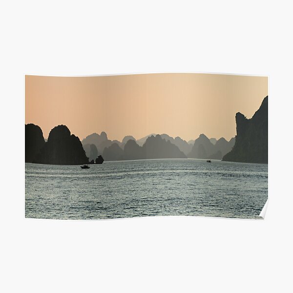 Evening at Halong Bay Poster