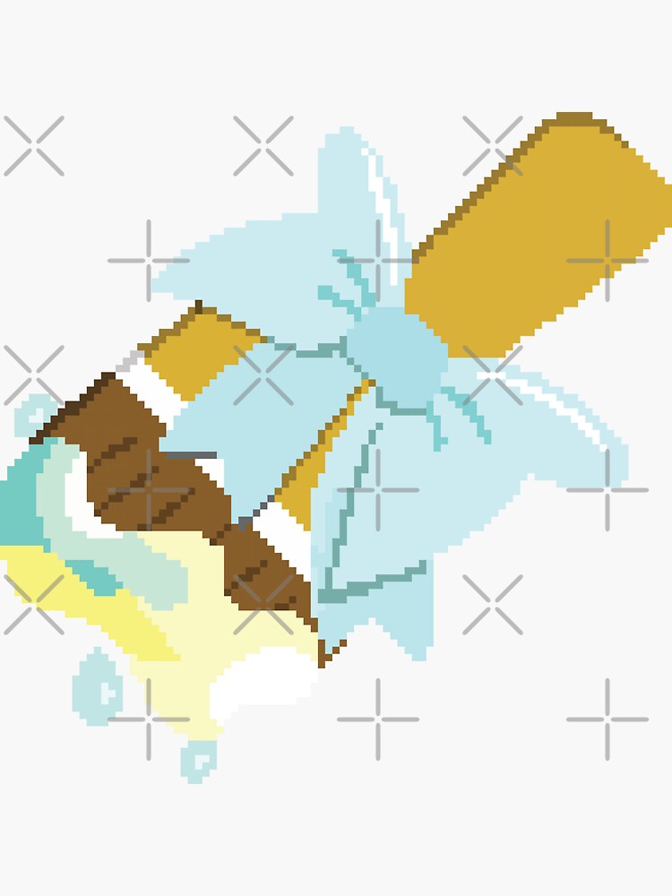 "Neopets Baby pastel paintbrush pixel art" Sticker for Sale by