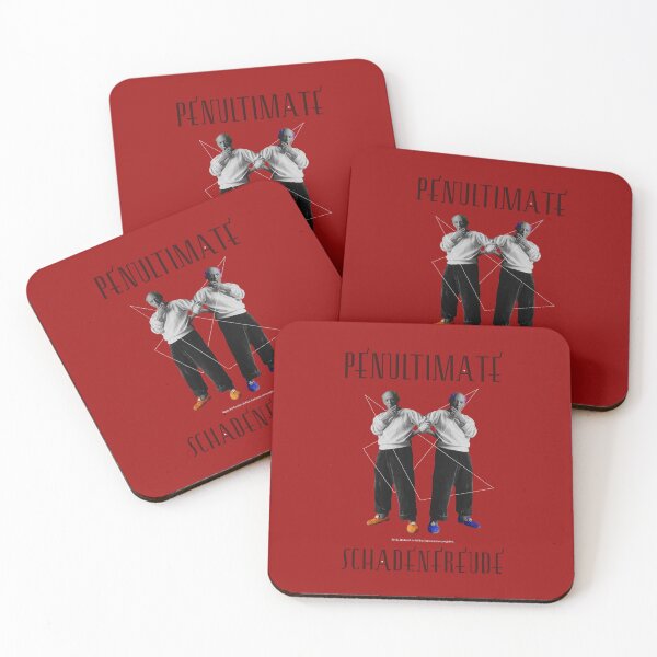 Item preview, Famous Artist on Red Poster with Triangles and Coloured Slippers designed and sold by KALEIDOSCOPE UK.