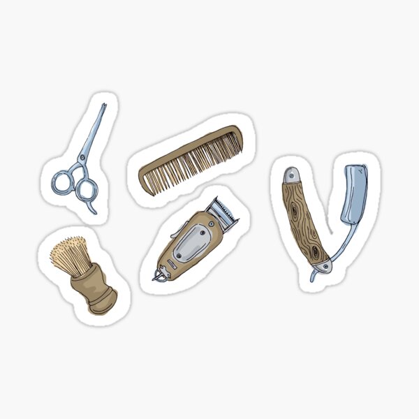 Barbers Tools Sticker