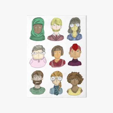All The People Art Board Print