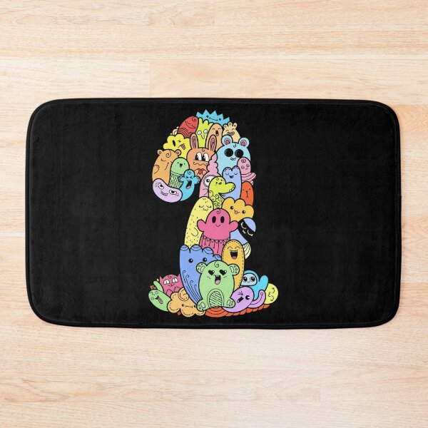 Item preview, Number 1 one - Funny and Colorful Cute Monster Creatures designed and sold by funwithletters.