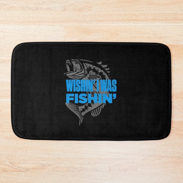 Item preview, Wishin I Was Fishin Funny Fisherman Quote designed and sold by artworkbyrihen.