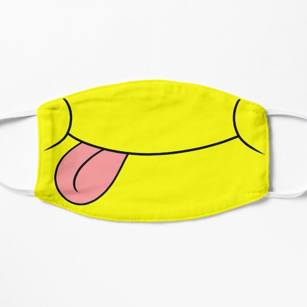 Big Yellow Cartoon Smile Flat Mask