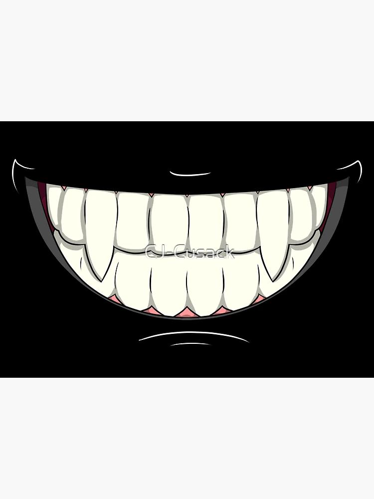 Pin by savannah on aesthetic  Smile drawing, Vampire teeth, Anime