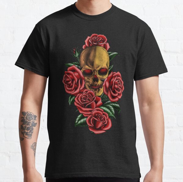 skulls and roses shirt