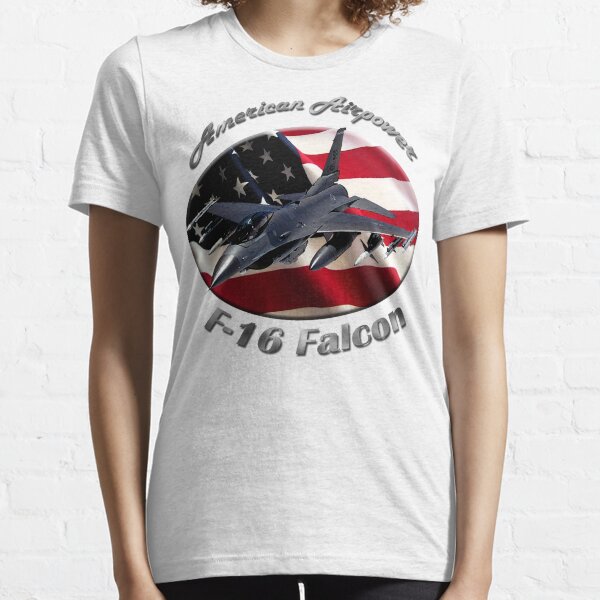 F-16 Falcon American Airpower Essential T-Shirt