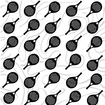 Artwork thumbnail, Padel Racket Pattern by GVibezPadel
