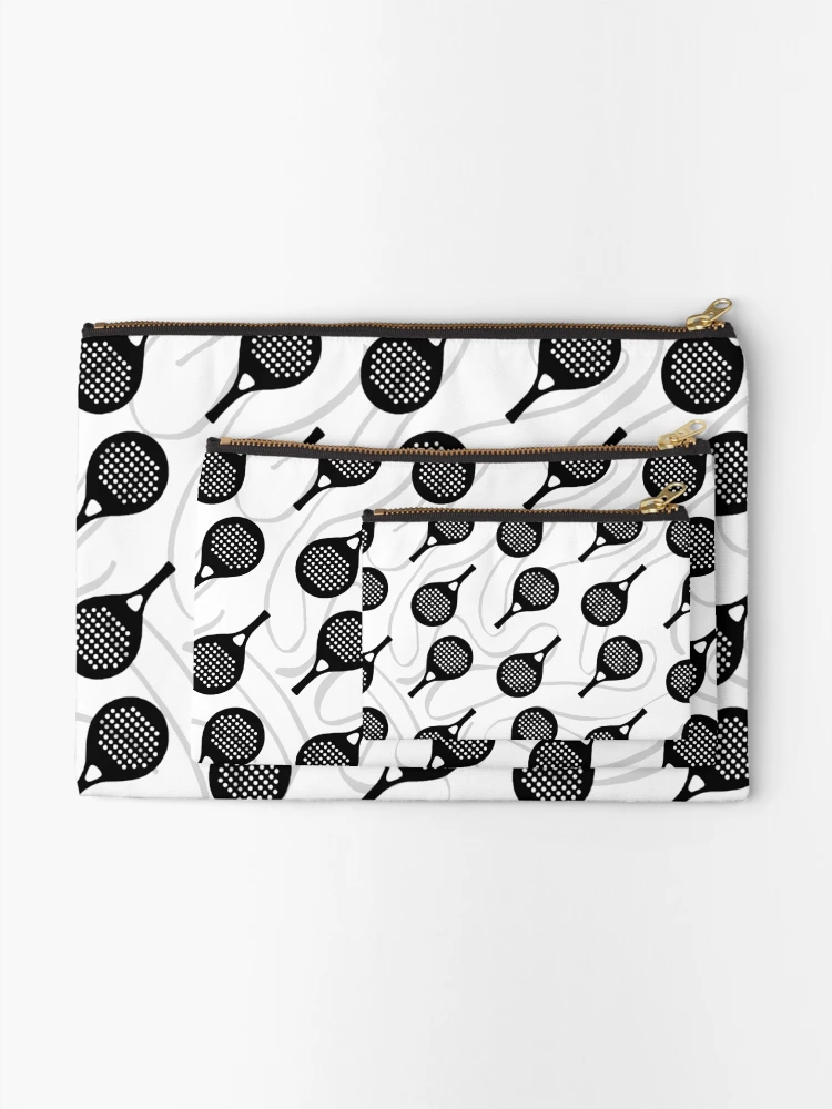 Thumbnail 2 of 4, Zipper Pouch, Padel Racket Pattern designed and sold by GVibezPadel.