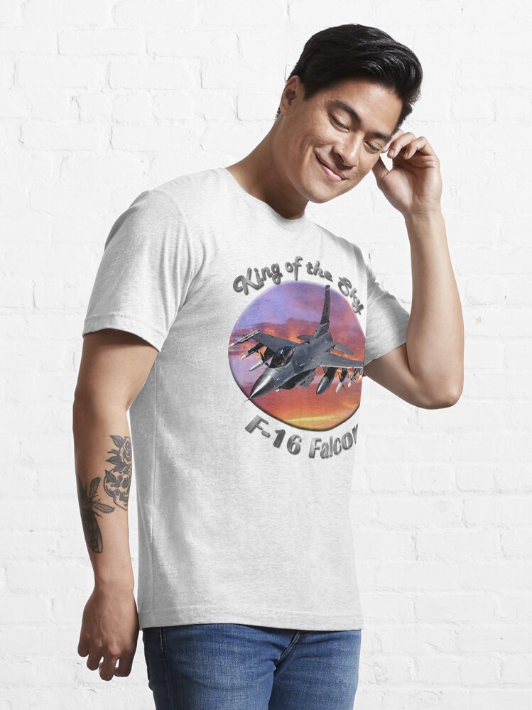 Alternate view of F-16 Falcon King Of The Sky Essential T-Shirt