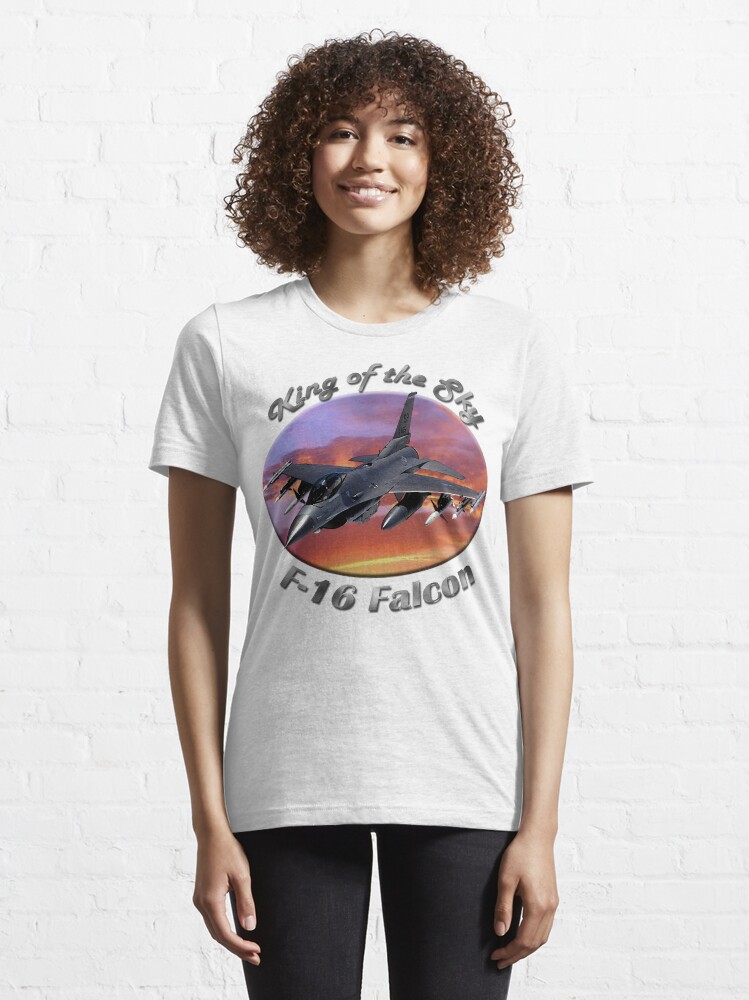 Alternate view of F-16 Falcon King Of The Sky Essential T-Shirt