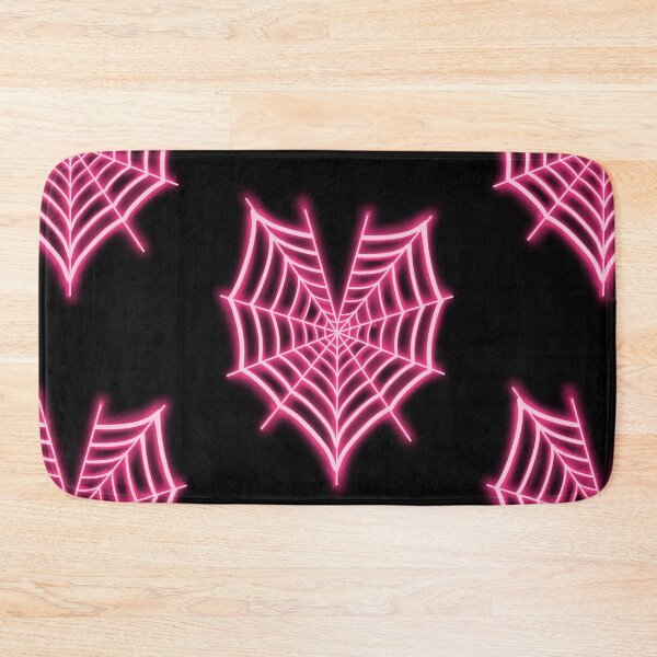 Item preview, Neon Pink Spiderweb Heart designed and sold by ItsChillJill.