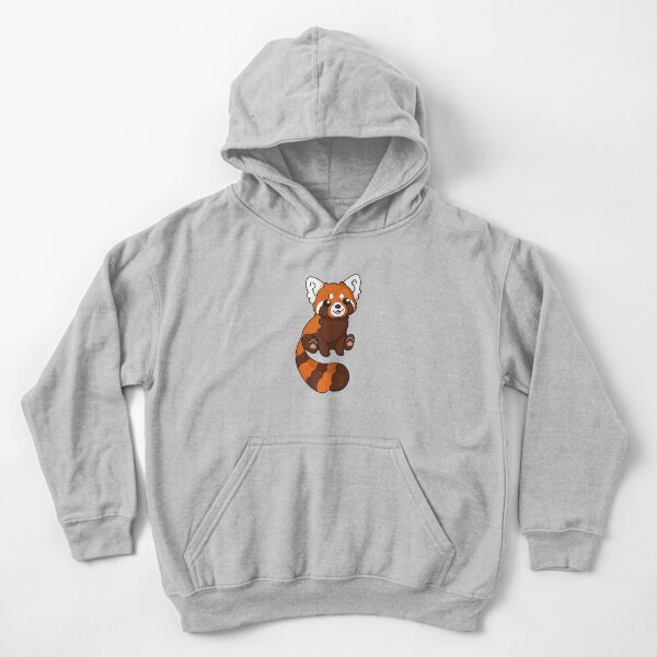 Panda rouge mignon Sweat à capuche épais enfant