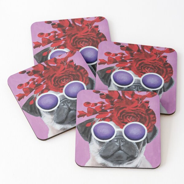 Item preview, Moda Pug Rosa Pugs coloridos Arte Perro Amante de las mascotas designed and sold by JamesFratus76.