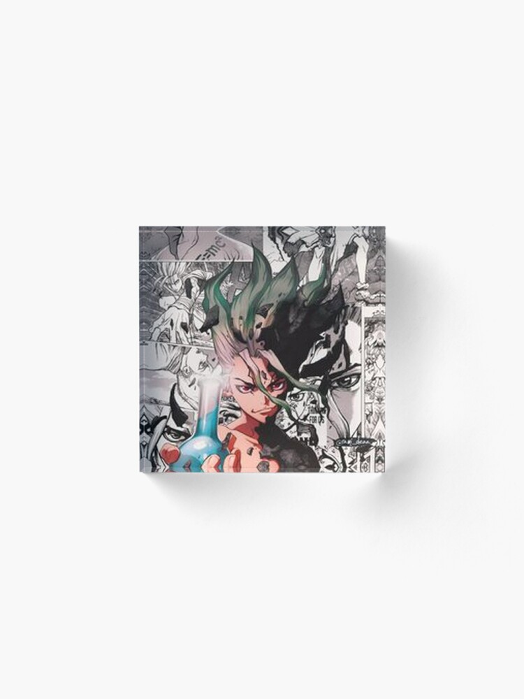 Dr Stone Senku Ishigami Wallpaper Acrylic Block By Chat Noirci Redbubble