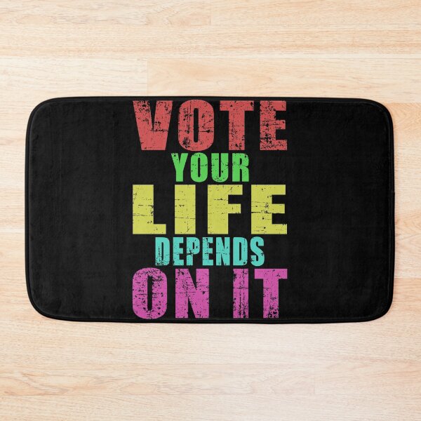 Item preview, Vote your life depends on it vintage grunge effect designed and sold by vineeth.
