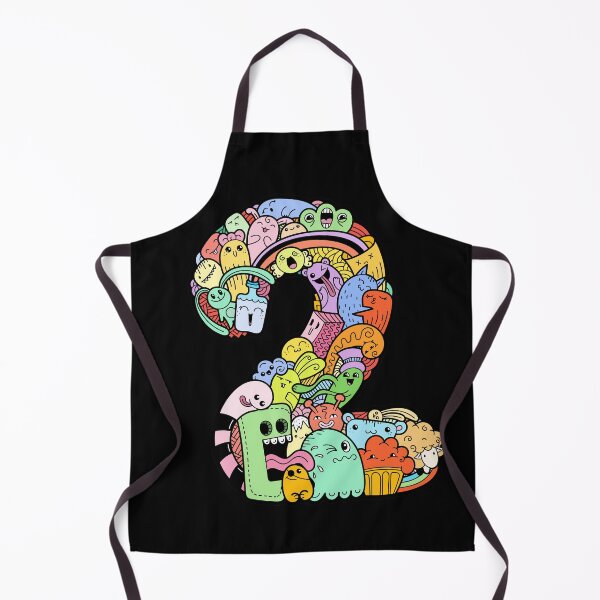 Item preview, Number 2 two - Funny and Colorful Cute Monster Creatures designed and sold by funwithletters.