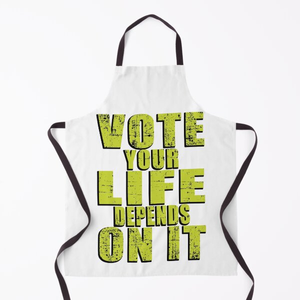 Item preview, Vote your life depends on it yellow color grunge effect designed and sold by vineeth.