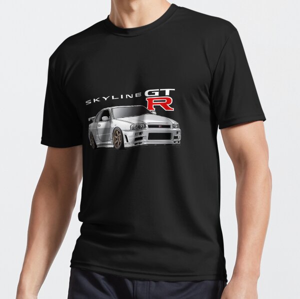 Nippon JDM Nissan Skyline GT-R R34  Active T-Shirt for Sale by