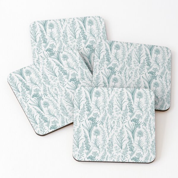 Item preview, Emerald Green Botanical Toile de Jouy designed and sold by janesbotanics.