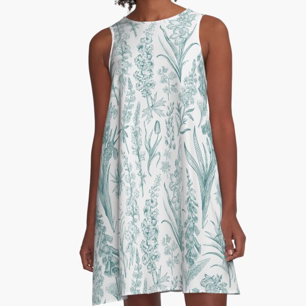Item preview, Emerald Green Botanical Toile de Jouy designed and sold by janesbotanics.
