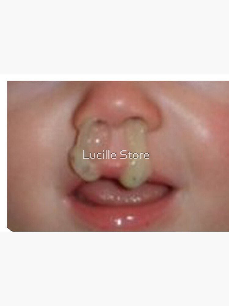 " Funny Child With A Booger Snotty Nose Kid Mask" Mask for Sale by Anas777 Redbubble