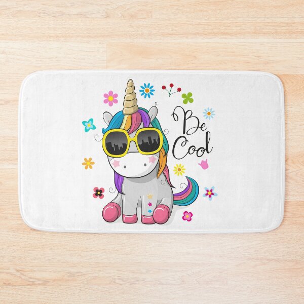 Item preview, Cute Unicorn Cartoon with Rainbow Hair  designed and sold by Ross-Sergey.