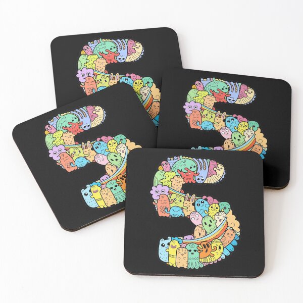 Item preview, Number 5 five - Funny and Colorful Cute Monster Creatures designed and sold by funwithletters.