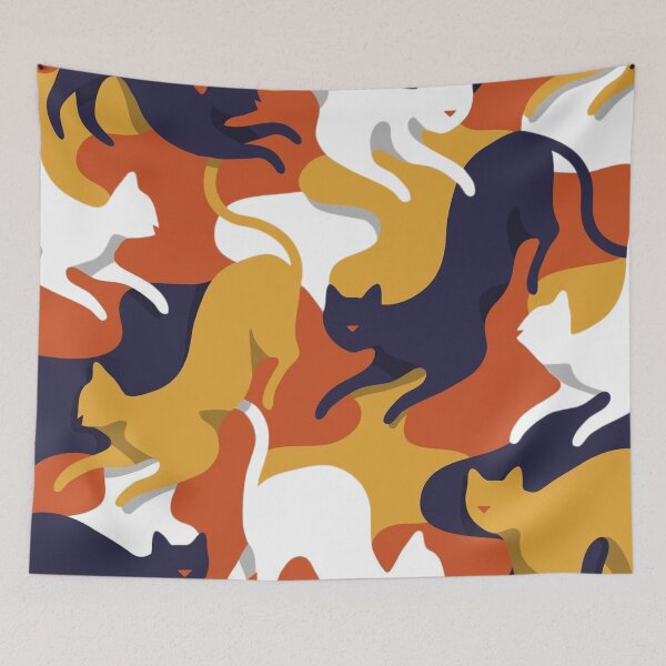 Item preview, Cats Camuflage Pattern designed and sold by DopeTops.