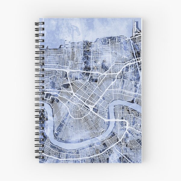 Item preview, New Orleans Street Map designed and sold by ArtPrints.