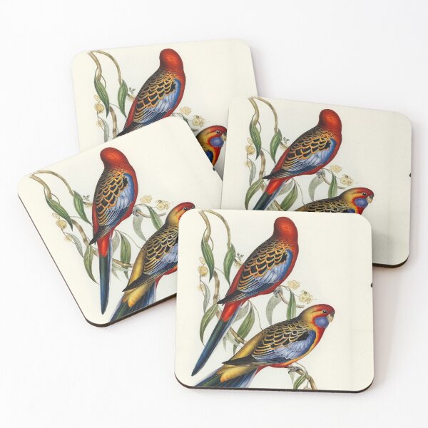 Item preview, Adelaide Rosella vintage painting designed and sold by Flamin' Galah.