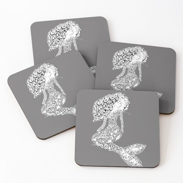 Item preview, Mermaid Image Arabic Calligraphy designed and sold by Mystery-shadow.