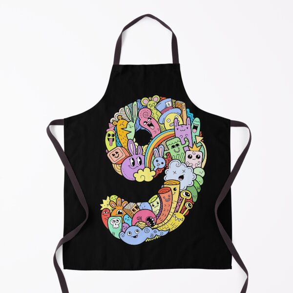 Item preview, Number 9 nine -Funny and Colorful Cute Monster Creatures designed and sold by funwithletters.