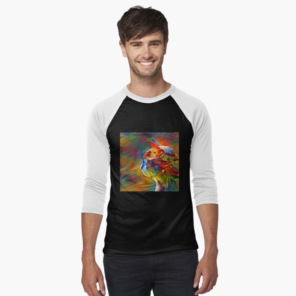Item preview, Baseball ¾ Sleeve T-Shirt designed and sold by blackhalt.