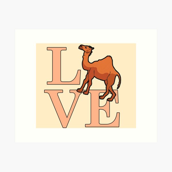 Love Camel. Art Print