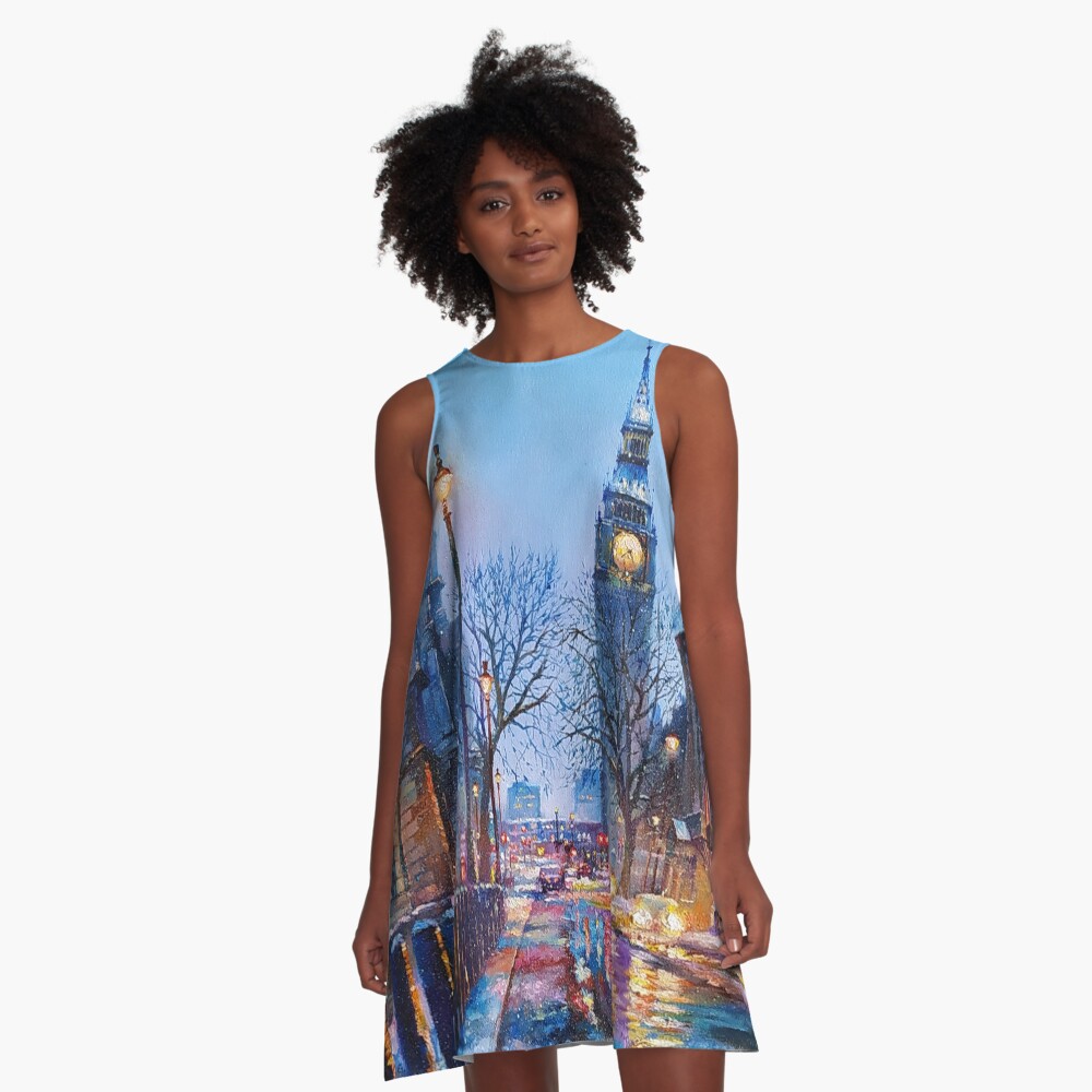 Item preview, A-Line Dress designed and sold by rogerpanart.