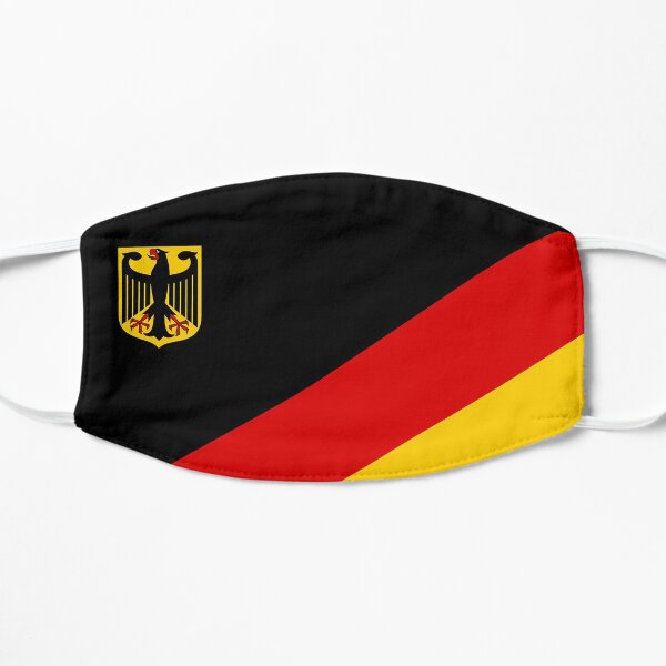German Flag, Germany Flat Mask
