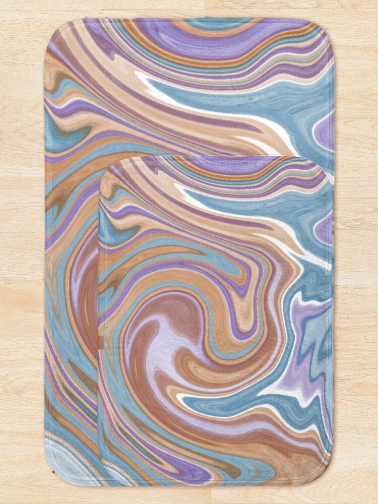 Thumbnail 5 of 6, Bath Mat, Marble patterns designed and sold by Bitit.