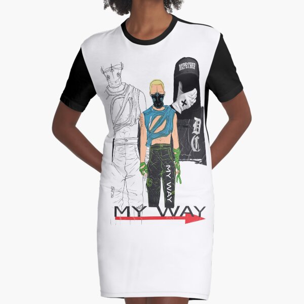 New Urban Culture Design Streetwear Graphic T-Shirt Dress